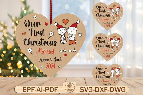 Download Personalized Couple First Christmas Svg - First christmas svg Collection