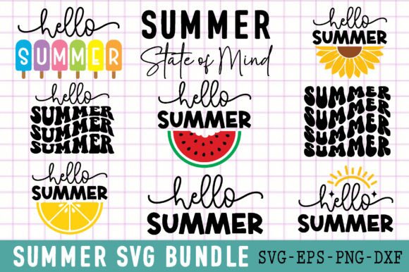 Download Hello Summer SVG Bundle - Hello summer Collection