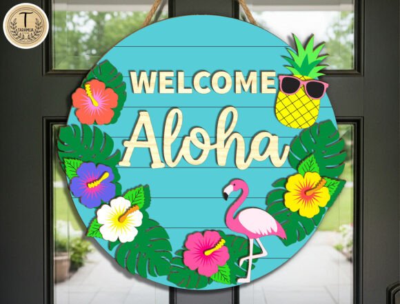 Download Tropical Door Sign SVG - Door sign Collection