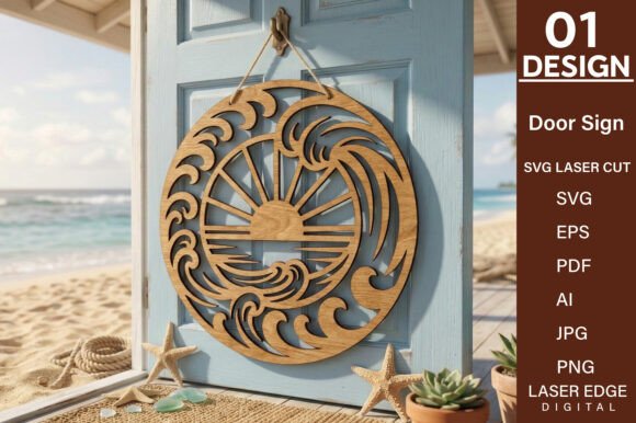 Download Summer Door Sign Laser Cut SVG - Door sign Collection