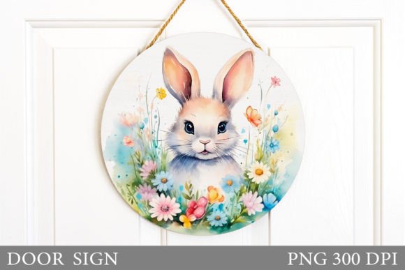 Download Easter Bunny Door Sign. Easter Door Sign - Door sign Collection