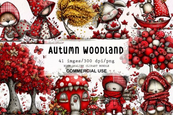 Download Autumn Woodland Animals Clipaart - Premium Resources