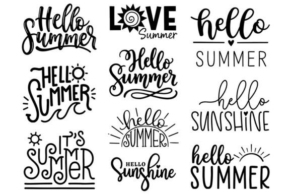 Download Hello Summer SVG Bundle - Hello summer Collection