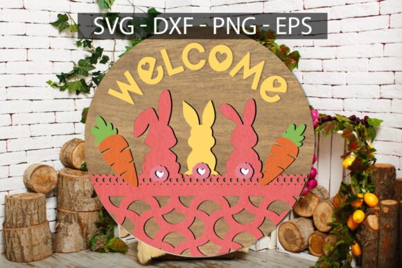 Download Welcome Easter Door Sign SVG - Door sign Collection