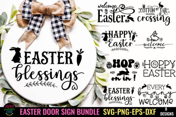 Download Easter Door Sign SVG Bundle I Easter SVG - Door sign Collection