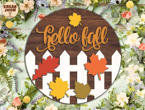 Download Hello Fall Door Sign Cut File Svg - Door sign Collection